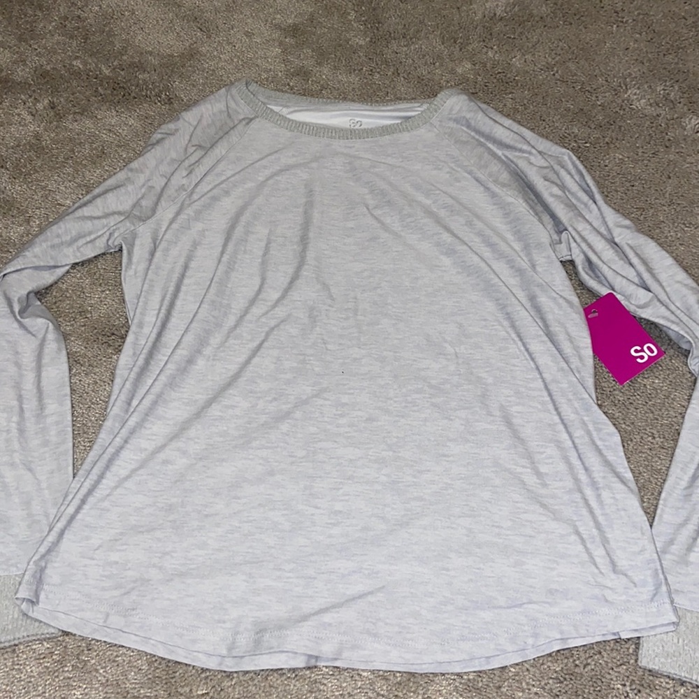 Grey long sleeve top